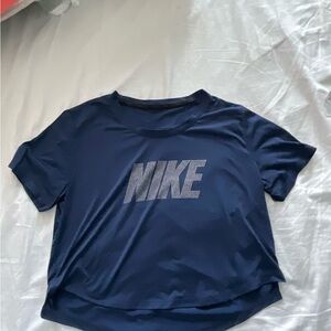 Nike Blue Crop Relaxed Tee